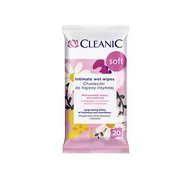 Chusteczki do higieny intymnej - CLEANIC Chusteczki do higieny intymnej Soft 1op.-20szt - miniaturka - grafika 1