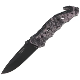 Nóż składany ratowniczy Herbertz CJH Camo Optics Aluminium, Black Blade (44068 - 218111) - Noże - miniaturka - grafika 1
