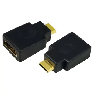Logilink HDMI typ A żeński - Mini HDMI typ C męski (AH0009) - Złącza, przejściówki, adaptery - miniaturka - grafika 1