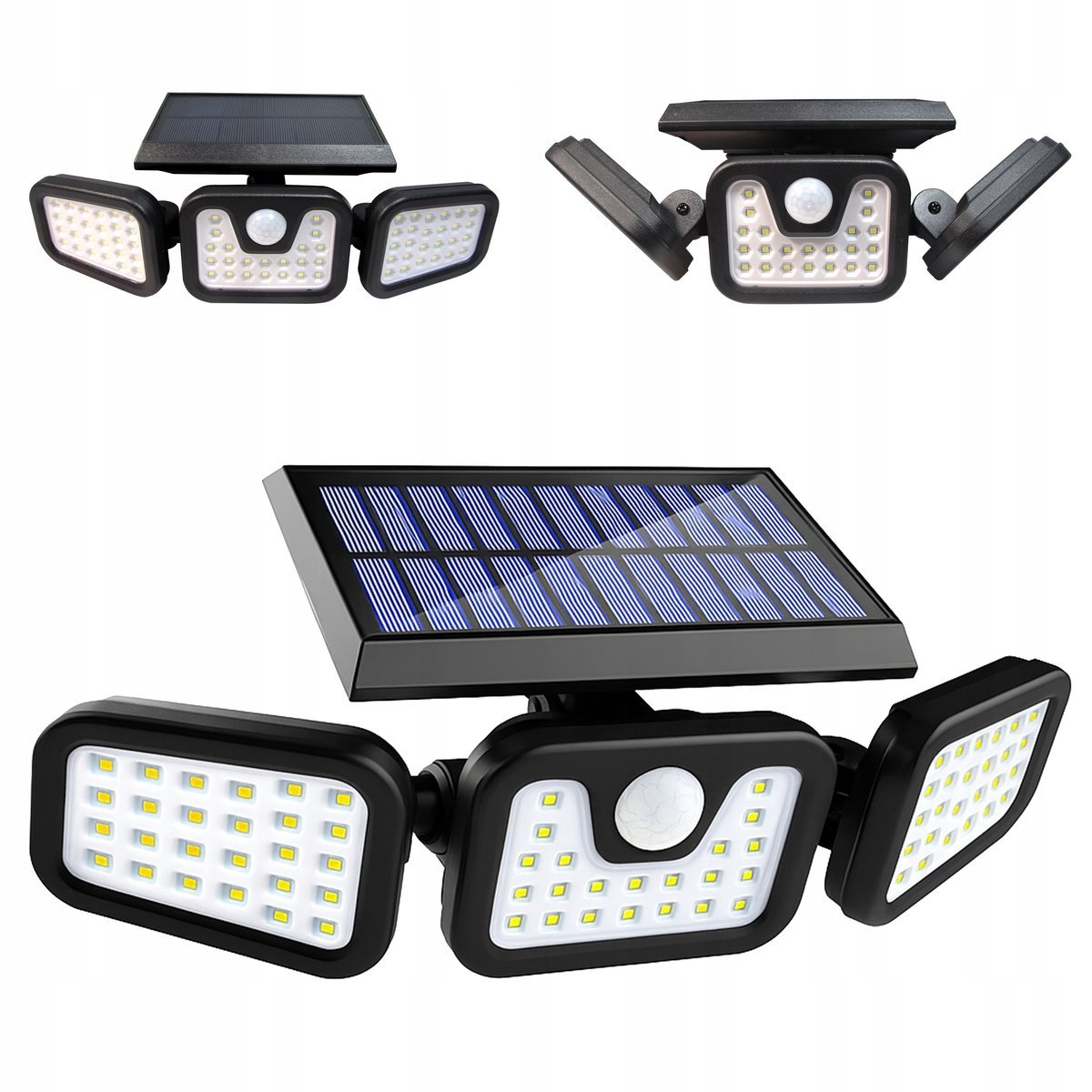 Lampa SOLARNA LED OGRODOWA ZEWNĘTRZNA Naświetlacz uliczna czujnik ruchu