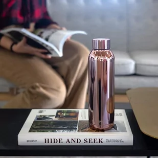 Butelka termiczna Quokka Solid ze stali nierdzewnej 630 ml (Sleek Rose Gold) - Butelki termiczne - miniaturka - grafika 3