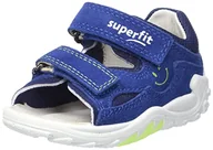Buty dla chłopców - Superfit Sandały Flow, niebieskie/jasnozielone 8010, 21 EU, Niebieski jasnozielony 8010, 21 EU - miniaturka - grafika 1