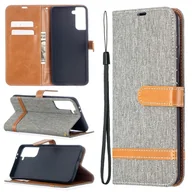 Etui i futerały do telefonów - Pokrowiec König Design kompatybilny z Samsung Galaxy S21 Plus z syntetycznej skóry - szare etui na telefon komórkowy - miniaturka - grafika 1