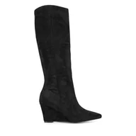 Kozaki damskie - Kozaki Jenny Fairy WYL3859-5 Czarny - miniaturka - grafika 1