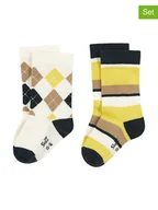 Skarpetki dla dzieci - Steiff Skarpety (2 pary) w kolorze kremowo-żółtym - miniaturka - grafika 1