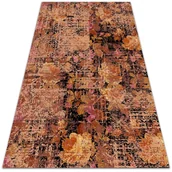 Dywany - Modny winylowy dywan Vintage kwiaty 150x225 cm - miniaturka - grafika 1