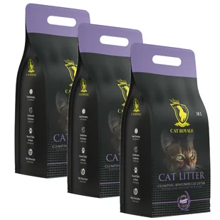 Cat Royale Lawenda żwirek bentonitowy 30l (3x10l) - Żwirek dla kotów - miniaturka - grafika 1