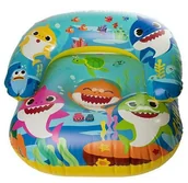 Materace dmuchane i koła do pływania - Dmuchany fotel ponton BABY SHARK 55x55X35cm SAMBRO - miniaturka - grafika 1
