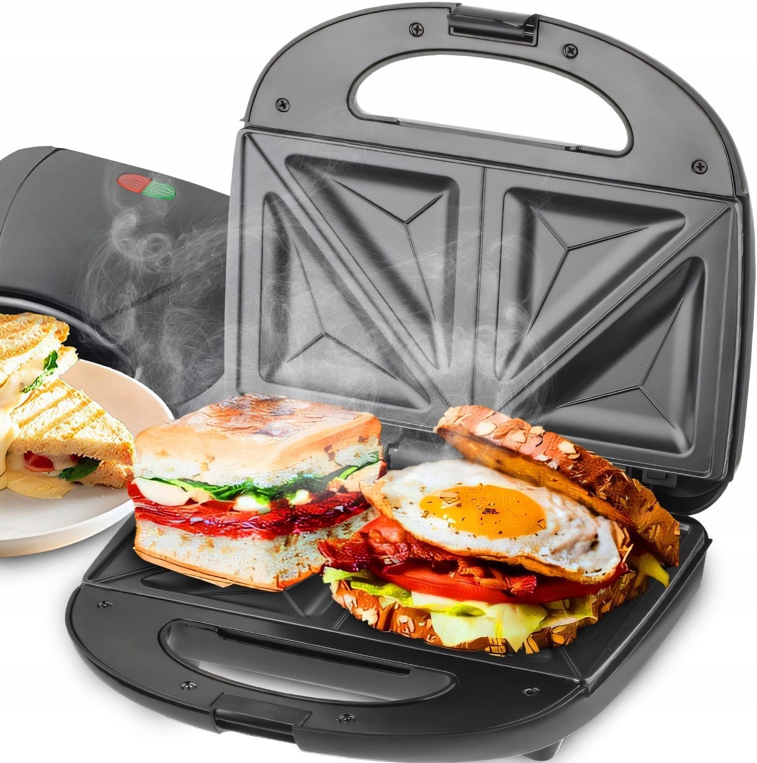 Toster Retoo Opiekacz Toster do kanapek ER1223 czarny 750 W