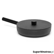 Patelnie - Patelnia 28cm z pokrywką Skeppshult Noir czarna 8228 - miniaturka - grafika 1