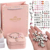 Zestawy biżuterii dla kobiet - ZESTAW DO ROBIENIA BIŻUTERII KREATYWNY PREZENT KORALIKI DO BRANSOLETEK - miniaturka - grafika 1