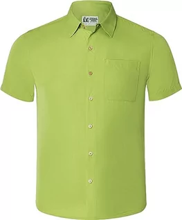 Koszule męskie - Marmot Męska koszula Aerobora z krótkim rękawem, Szpinak zielony, XXL - grafika 1