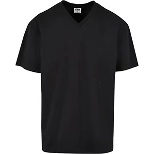 Koszulki męskie - Urban Classics Męski t-shirt z dekoltem w serek, z dekoltem w serek, dla mężczyzn, dostępny w wielu różnych kolorach, rozmiary S-5XL, czarny, 5XL - grafika 1
