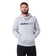 Bluzy męskie - BioTechUSA Męska bluza z kapturem Arnold Grey 3XL, szara, XXXL, szary, 3XL - miniaturka - grafika 1