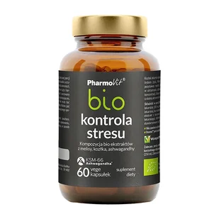 Pharmovit Kontrola stresu bio 60 kaps Vcaps Plus 6060-11138 - Układ nerwowy - miniaturka - grafika 1