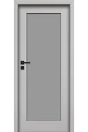 Drzwi wewnętrzne - Pol-Skone Dzwi Wewnętrzne Z Szybą Egro W01 Platino - miniaturka - grafika 1