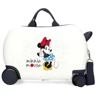 Walizki - Joumma Disney Minnie Magic Walizka dziecięca biała 45 x 31 x 20 cm twarda ABS 24,6 l 1,8 kg 4 koła bagaż podręczny, biała, walizka dziecięca - miniaturka - grafika 1