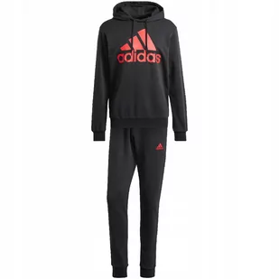 Dres męski adidas Big Logo Terry Track Suit czarny IP5553 M - Dresy męskie - miniaturka - grafika 1