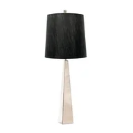 Lampy stojące - Lampa stołowa chrom z czarnym abażurem 80 cm Ascent E27 60W Elstead - miniaturka - grafika 1