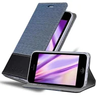 Etui i futerały do telefonów - Cadorabo Etui na Apple iPhone 5C w kolorze DARK BLUE BLACK Etui na telefon komórkowy z magnetycznym zamknięciem, funkcją podstawki i kieszenią na karty Etui Etui ochronne Etui Book Flap Style - miniaturka - grafika 1