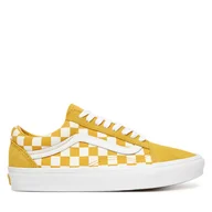 Trampki damskie - Tenisówki Vans Old Skool Checkerboard VN000DB3ZX71 Żółty - miniaturka - grafika 1