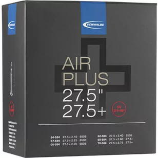 Schwalbe Air Plus Dętka rowerowa 27.5"/27.5+ SV 40mm 2020 Dętki do rowerów elektrycznych 1432721000 - Dętki rowerowe - miniaturka - grafika 1
