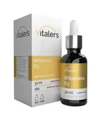 Witaminy i minerały - Vitaler's Witamina D3 2000 IU krople - 30 ml - miniaturka - grafika 1