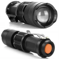 Latarki - Mocna latarka LED akumulatorowa 1000lm z zoomem - miniaturka - grafika 1