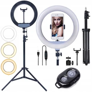 Lampa Pierścieniowa LED 60W RING Statyw 220cm Pilot XX - Lampy studyjne - miniaturka - grafika 1