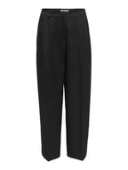 Spodnie damskie - ONLY Spodnie materiałowe Reina 15349616 Czarny Straight Fit - miniaturka - grafika 1