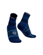 Skarpetki sportowe męskie - COMPRESSPORT skarpetki trekkingowe FAST HIKING SOCKS estate blue/pacific coast - miniaturka - grafika 1