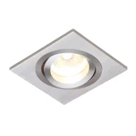 Lampy sufitowe - Srebrne oczko sufitowe na korytarz Tetra Single - miniaturka - grafika 1