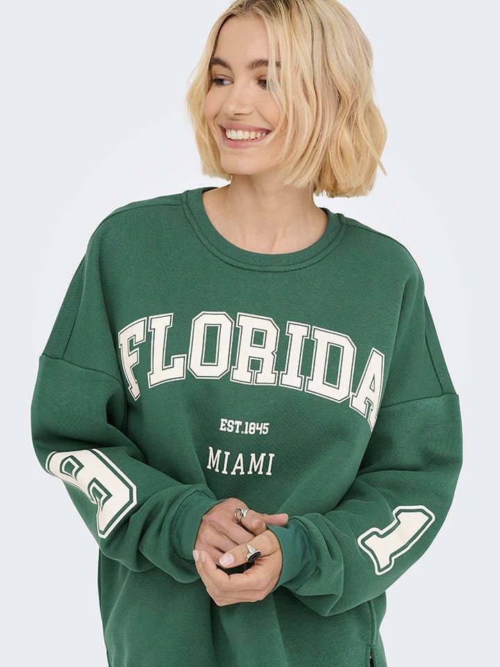 ONLY Bluza w kolorze zielonym
