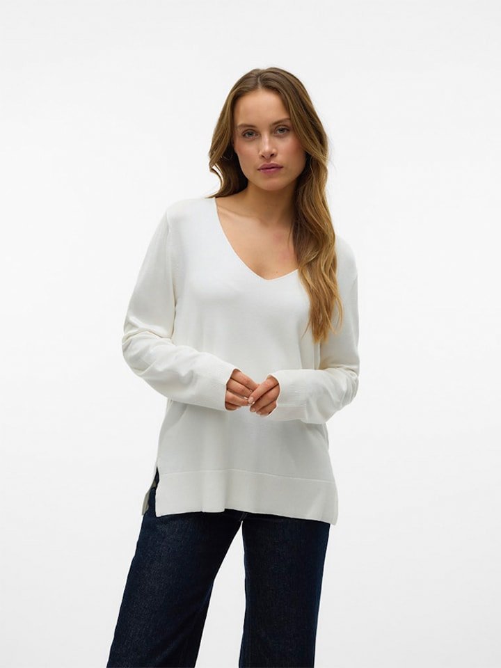 Vero Moda Sweter w kolorze białym