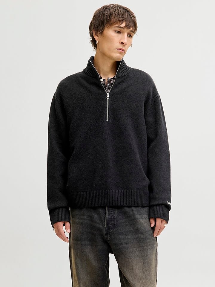 Jack & Jones Sweter w kolorze czarnym