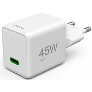 Ładowarka sieciowa HAMA Supermini GaN PD/QC 45W Biały - Ładowarki do telefonów - miniaturka - grafika 1