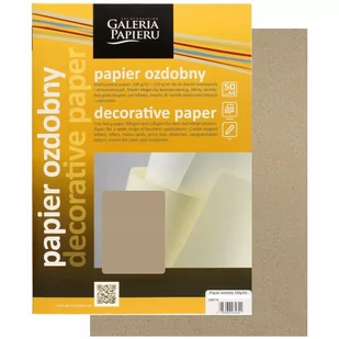 Galeria Papieru Karton ozdobny ciemny beż A4 120g Nature (50) - Papier do drukarek - miniaturka - grafika 1