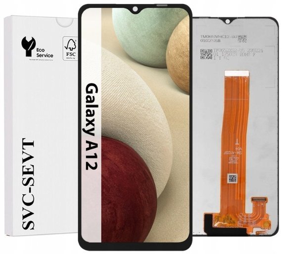 UTS-Group Wyświetlacz Do Samsung Galaxy A12 A125 A125F LCD Oryginał Ekran