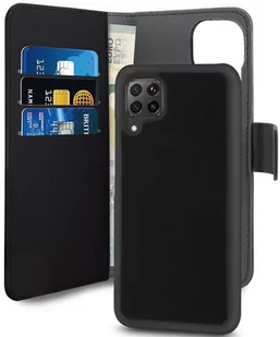 PURO Wallet Detachable etui 2w1 na Huawei P40 Lite (czarny) HWP40LBOOKC3BLK - Etui i futerały do telefonów - miniaturka - grafika 1