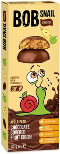 Bob Snail ciastko jabłko-gruszka w czekoladzie 30 g - Zdrowa żywność - miniaturka - grafika 1