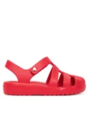 Buty dla chłopców - Crocs Sandały Kids' Classic Fisherman Sandal 210625 Czerwony - miniaturka - grafika 1