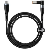 Kable - Baseus Kabel magnetyczny Zinc Magnetic USB-C do wtyk DC 7,9x5,5mm 100W PD 2m kątowy czarny) CATXC-Y01 - miniaturka - grafika 1