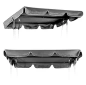 Zabawki i gry sportowe - Daszek do huśtawki 200 x 120 cm wodoodporne poszycie szary ModernHome - miniaturka - grafika 1