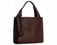 Torebki damskie - WŁOSKA SKÓRZANA TORBA DAMSKA SOLOME NAOMI BRĄZOWA KLASYCZNA - miniaturka - grafika 1