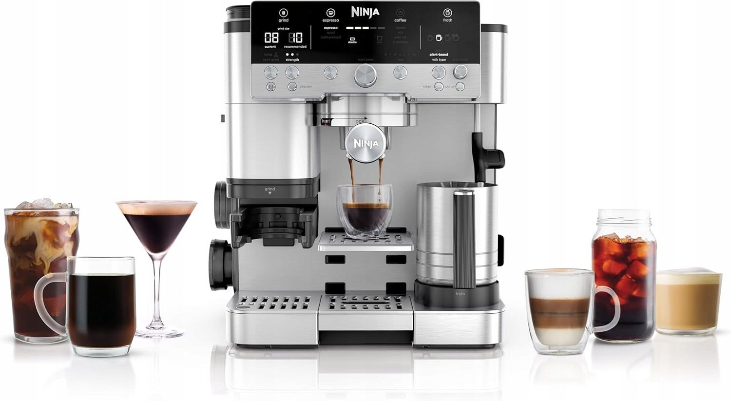 Ninja Luxe Premier ES601EU ekspres do kawy ciśnieniowo-przelewowy 3w1