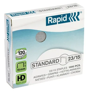 Rapid Leitz ze zszywkami 23/15 mm Standard, galwanicznie, 1000 sztuk 24869600 - Zszywki - miniaturka - grafika 2