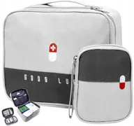 Akcesoria podróżnicze - Zestaw 2szt Apteczka medyczna leki podróżna domowa - miniaturka - grafika 1