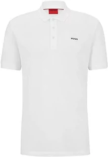 Koszulki męskie - HUGO Męska koszulka polo, Open White120, M - grafika 1