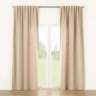 Zasłona gotowa na taśmie marszczącej 140x280cm sand 1 szt. - Zasłony - miniaturka - grafika 1