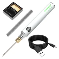 Multimetry - Handskit U5V 8W Electrical Soldering Iron Kit Adjustable Temperature 330-450°C with Solder Stand Tin Wire - miniaturka - grafika 1